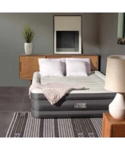 MATERASSO MATRIMONIALE GONFIABILE INTEX "TRUAIRE COMFORT PLUSH" MARRONE 152X203X46 CM - COD. 64036